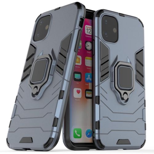 Coque en TPU combo avec béquille bleu foncé pour votre Apple iPhone XR (2019) 6.1 pouces