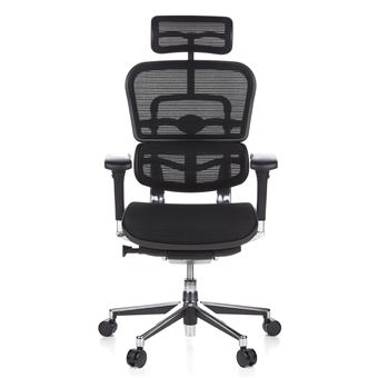 Siège de bureau Siège de direction ERGOHUMAN tissu maille noir hjh OFFICE Siège de bureau Siège de direction ERGOHUMAN tissu maille noir hjh OFFICE