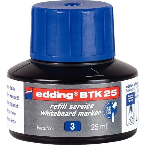 Edding Recharge d'encre BTK 25 pour marqueurs effaçables tableau 25 ml - vue 1