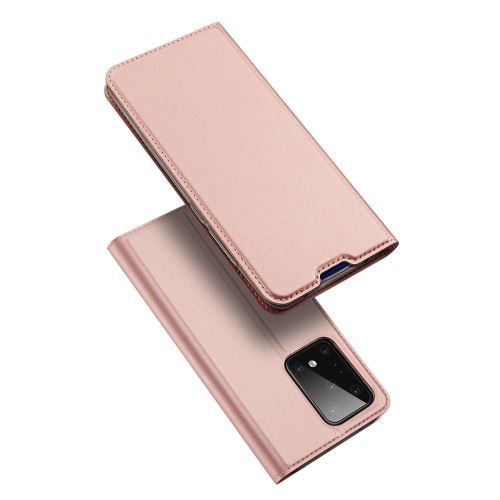 Etui en PU + TPU avec support or rose pour votre Samsung Galaxy S11 Plus 6.9 pouces