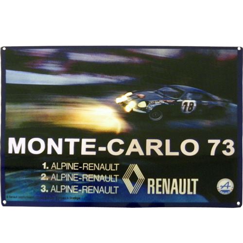 Grande Plaque métal A 110 Renault