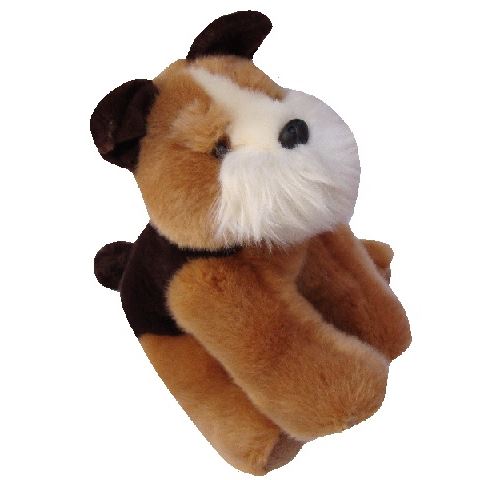 Peluche chien brun 24 cm - enfant - animal