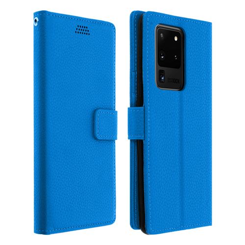 Etui pour Samsung Galaxy S20 Ultra avec Porte carte Support Vidéo - bleu