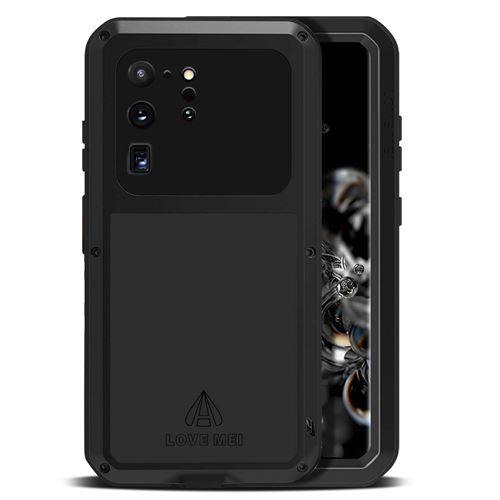 Coque pour Galaxy S20 Ultra Anti-pluie Antichoc 3m Intégrale Powerful Love Mei Noir