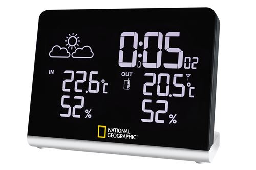 Station météo radio National Geographic Noir