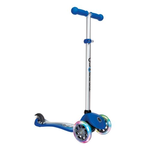 Trottinette enfant Globber PRIMO Fantasy Lights Racing - Bleu 2017