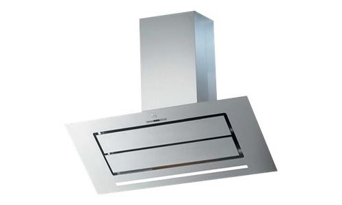 Roblin Vizio 1100 - Hotte - hotte décorative - largeur : 109.8 cm - profondeur : 47.6 cm - extraction et recirculation (avec kit de recirculation supplémentaire) - Blanc verre
