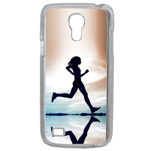 Coque Course Silhouette Compatible Samsung Galaxy S4 Mini Transparent