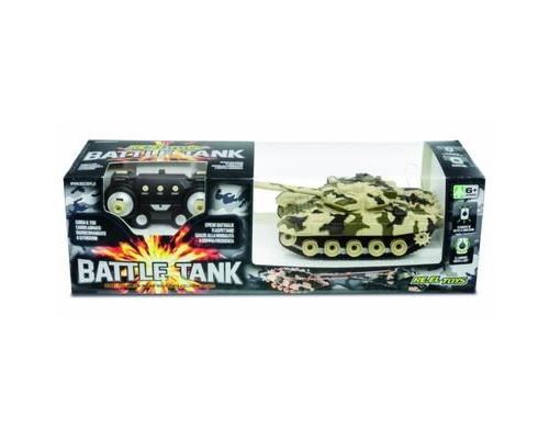 RE.EL Toys Battle Tank, Radio-Controlled (RC) tank, Moteur électrique, Camouflage, Arrière, En avant, Tambour, 6 année(s)