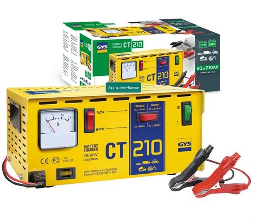 Gys Chargeur De Batterie Traditionnel 12-24V 260W Ct 210