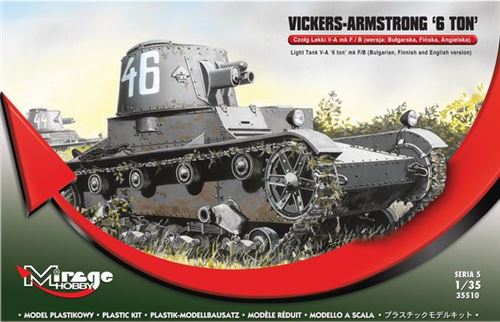 Vickers Armstrong 6ton Mk F/b Light Tank - 1:35e - Mirage Hobby