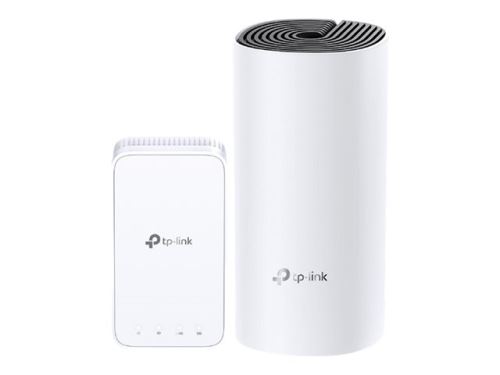 TP-Link Deco M3 - 3 Pack - système Wi-Fi (routeur, 2 rallonges) - jusqu'à 3000 pieds carrés - maillage - GigE - 802.11a/b/g/n/ac - Bi-bande - Branchement mural