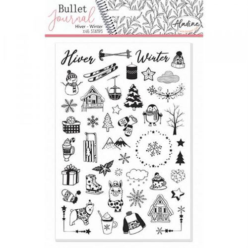 Tampons - Bullet Journal - 46 motifs Hiver - Mousse