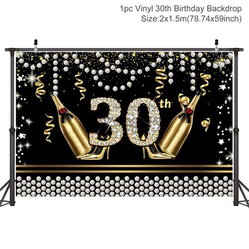 200x150 cm 30/40/50 anniversaire photo toile de fond Sequin photographie fond adulte B30