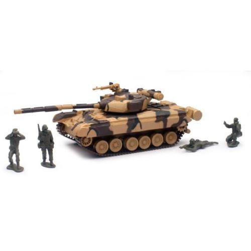 Newray 01856 tank militaire t80 et soldats miniature - 1 32° - 29,5 cm
