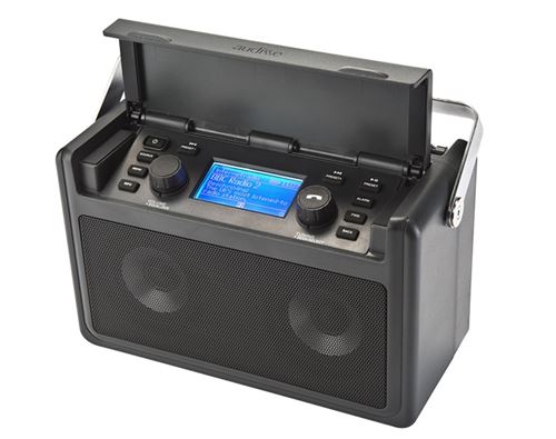 Audisse Internet Baustellenradio Shirudo Bluetooth®, DAB+, Internetradio, USB Akku-Ladefunktion, Fr