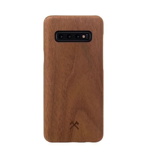 Coque pour Samsung Galaxy S10 en bois véritable Noyer Woodcessories EcoSlim