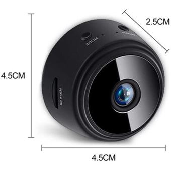 Mini Camera Espion WiFi 1080p Magneti sans Fil Nanny Cachée et Vision  Nocturne Interieur Exterieur Surveillance pour iOS Android-Noir -  Équipements et sécurité pour la maison - Achat & prix