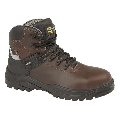 Grafters Transporteur - Chaussures de sécurité à cheville rembourrée - Homme (40 FR) (Marron foncé) - UTDF1309