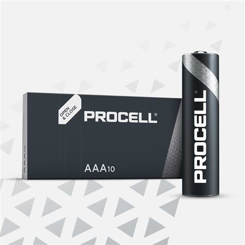 Pack de 100 piles AAA / LR03 1,5 V Duracell Industrial/procell
