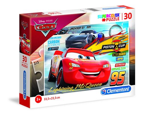 Clementoni puzzle SuperColor Puzzle Cars 30 pièces