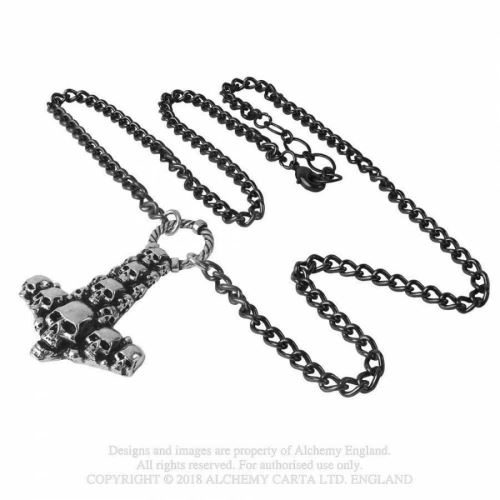 Alchemy pendentif marteau tête de mort