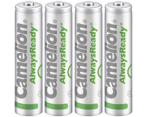 Batterie NiMH solaire AlwaysReady Micro(AAA) avec 600mAh - 4 pi&egrave;ces