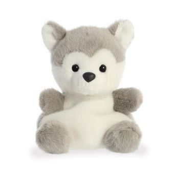 Aurora peluche Palm Pals gris husky 13 cm Animal en peluche