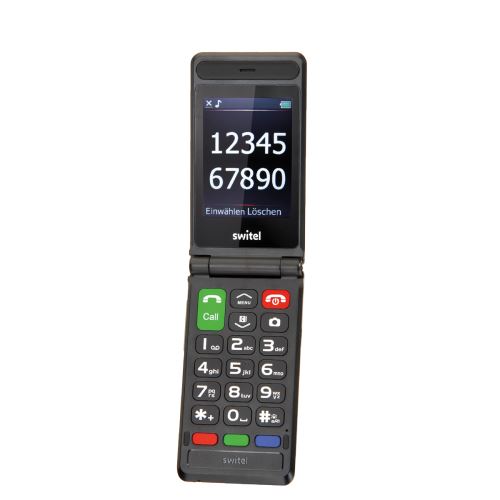 Téléphone mobile clapet senior m228 switel