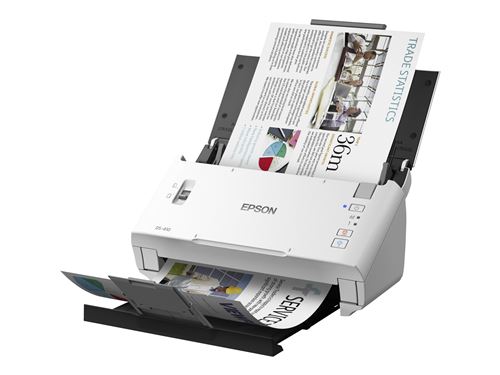 Epson WorkForce DS-410 - Scanner de documents - Capteur d'images de contact (CIS) - Recto-verso - A4 - 600 dpi x 600 dpi - jusqu'à 26 ppm (mono) / jusqu'à 26 ppm (couleur) - Chargeur automatique de documents (50 feuilles) - jusqu'à 3000 pages par jour