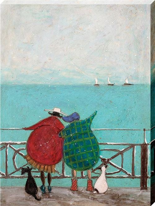 Sam Toft imprimée We Saw Three Ships Come Sailing By 40 x 50 x 3.8 cm