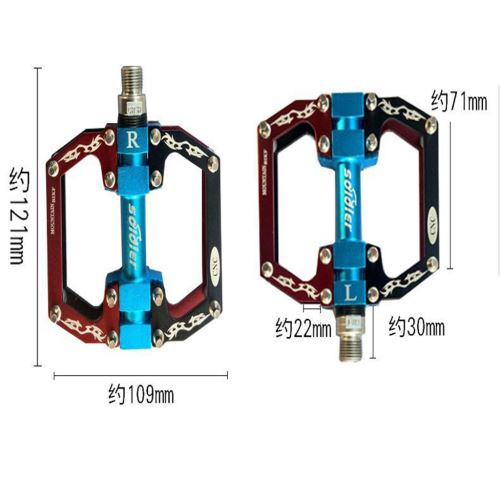 SOLDAT VTT Plate-forme Pédale plat en alliage d'aluminium Palin Pédale anti-dérapage wedazano375