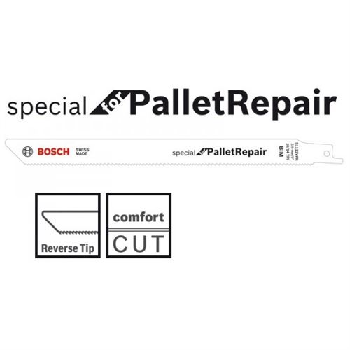 Boite De 200 Lames De Scie Sabre pour Bois/Métal 225 Mm S1122Vfr Bosch pour Découpe De Palettes - 2608658032