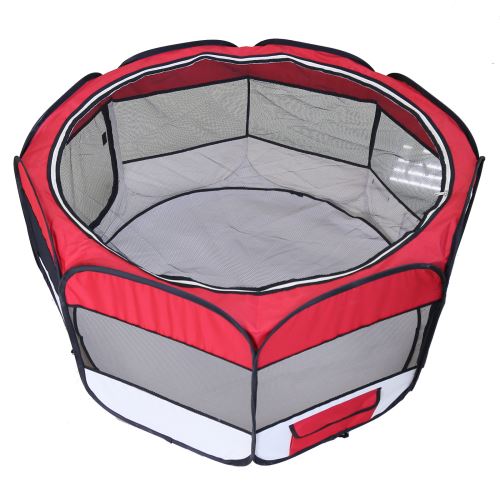 Meilleurs prix pour Parc à Chiot Pliable pour l'intérieur ou l'extérieur (Chien, Chats, Lapins, Cochons d'Inde)Rouge