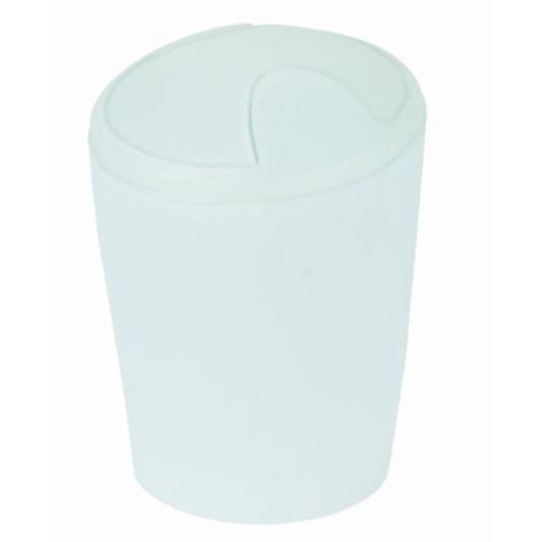 Move poubelle salle de bain - 21x15x15 cm - blanc glaçé b004hp0hj8