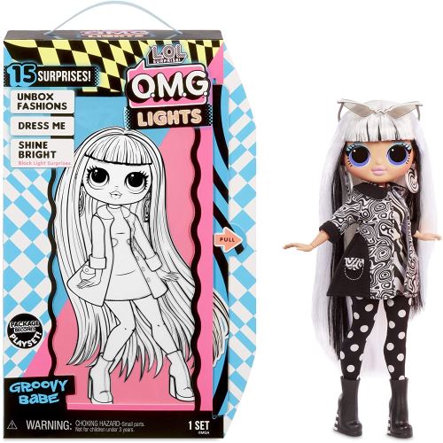 Zapf Creation 565154E7C - L.O.L. Surprise O.M.G. Neon Doll - LOL Fashion Doll Groovy Babe