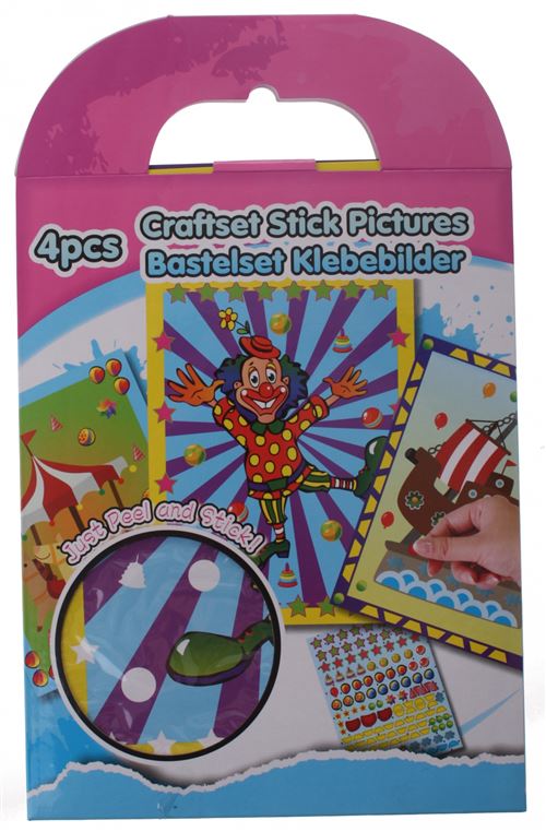 knutselset décalques de clown 4-pc