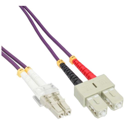 Câble duplex optique en fibre InLine® LC / SC 50 / 125µm OM4 20m