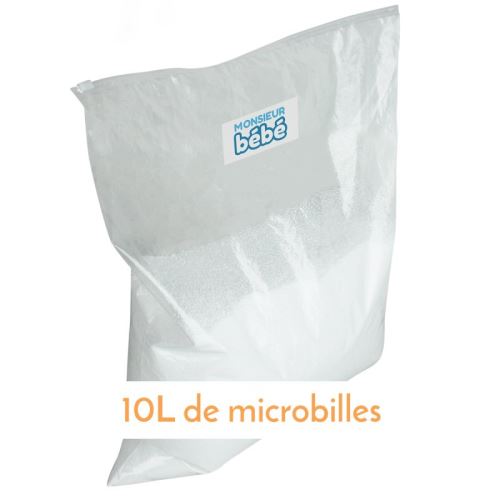 Sac de recharge microbilles de 10 L avec fermeture zippée