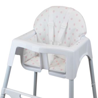 Housse d'assise pour chaise haute bébé enfant gamme Délice Pois
