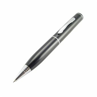 Stylo avec caméra espion gris et noir avec mémoire de 8Go - 1