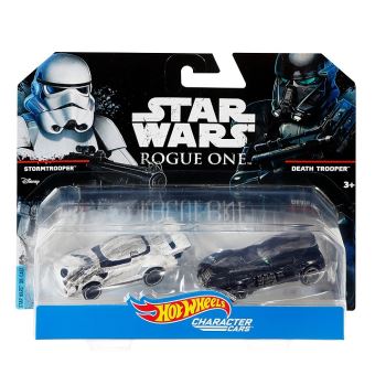 Pack de 2 voitures star wars stormtrooper et death trooper