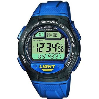 Montre casio bleu homme clearance