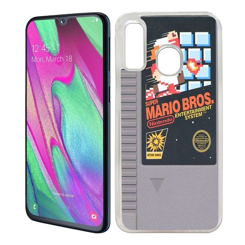 Coque pour Samsung Galaxy A40 -  Nintendo Nes Cartouche Mario Bros