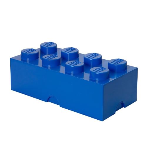 Brique De Rangement Lego 8 Plots, Boîte De Rangement Empilable, 12 L, Bleu