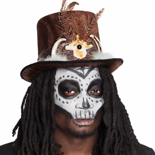chapeau vaudou buluku avec cheveux
