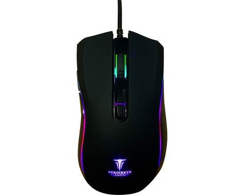 Souris Filaire Optique 7 Boutons 6400DPI RGB Led Rétro-éclairage SVIPDAG-S2 Black Berserker Gaming
