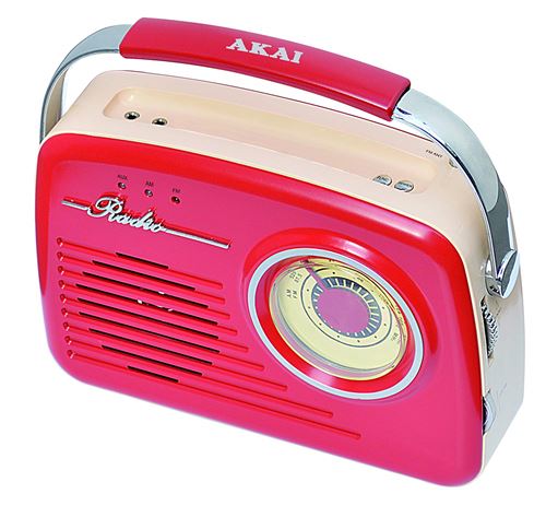 Akai AR78R Radio AM/FM Rouge