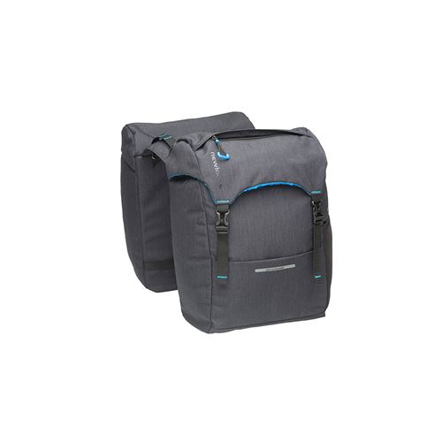 Sacoche velo porte bagage a pont newlooxs sports racktime noir - 30 litres - 290x330x160mm