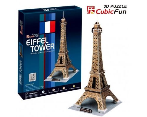 Puzzle 35 Pièces : Puzzle 3D - Paris : Tour Eiffel, Cubic Fun